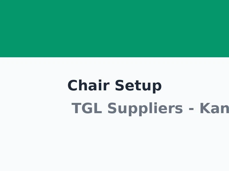 Chair and Table Arrangement Kanchipuram